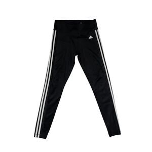 Adidas Women 3 stripe Leggings Running Yoga Athletic Pants Size Large Climalite
